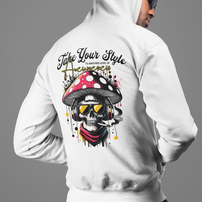 Hooded Sweatshirt Graffiti Style Hoodie