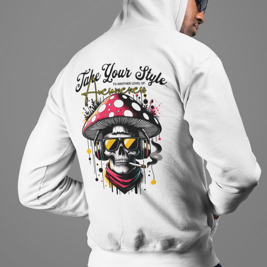 Hooded Sweatshirt Graffiti Style Hoodie