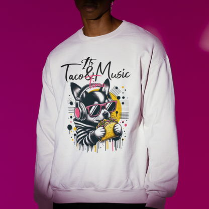 Taco Music Time Crewneck Sweatshirt