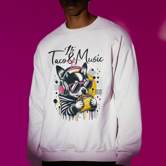 Taco Music Time Crewneck Sweatshirt
