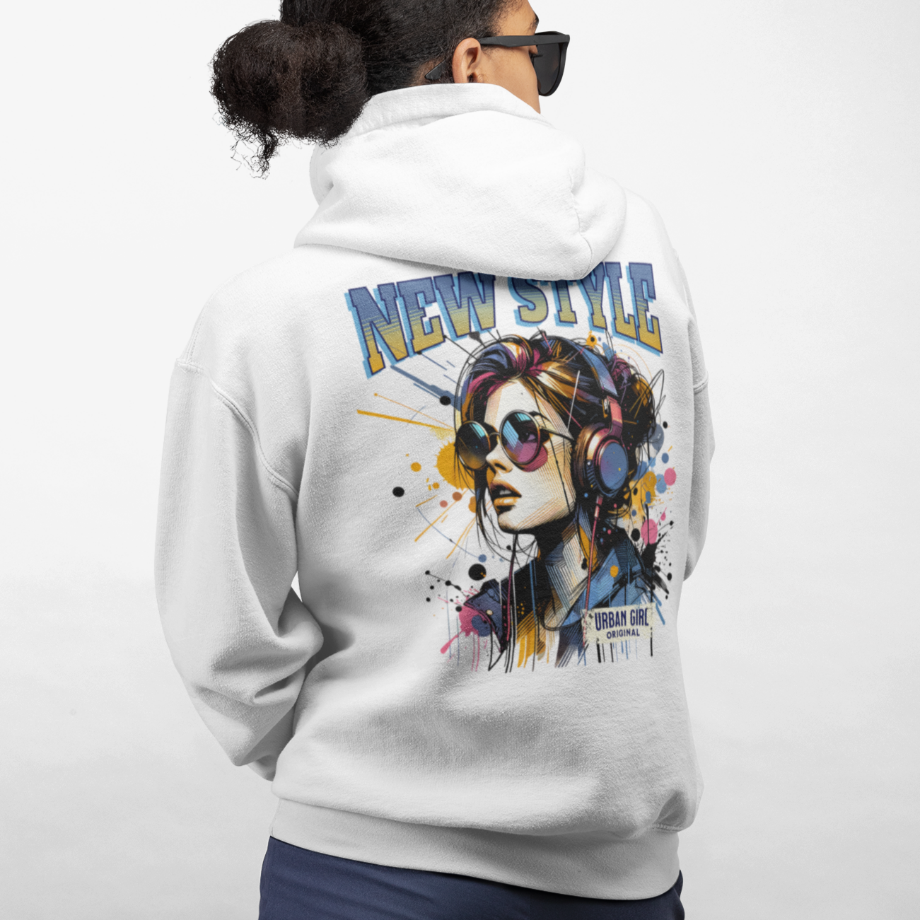 Stylish Girl Design Hoodie