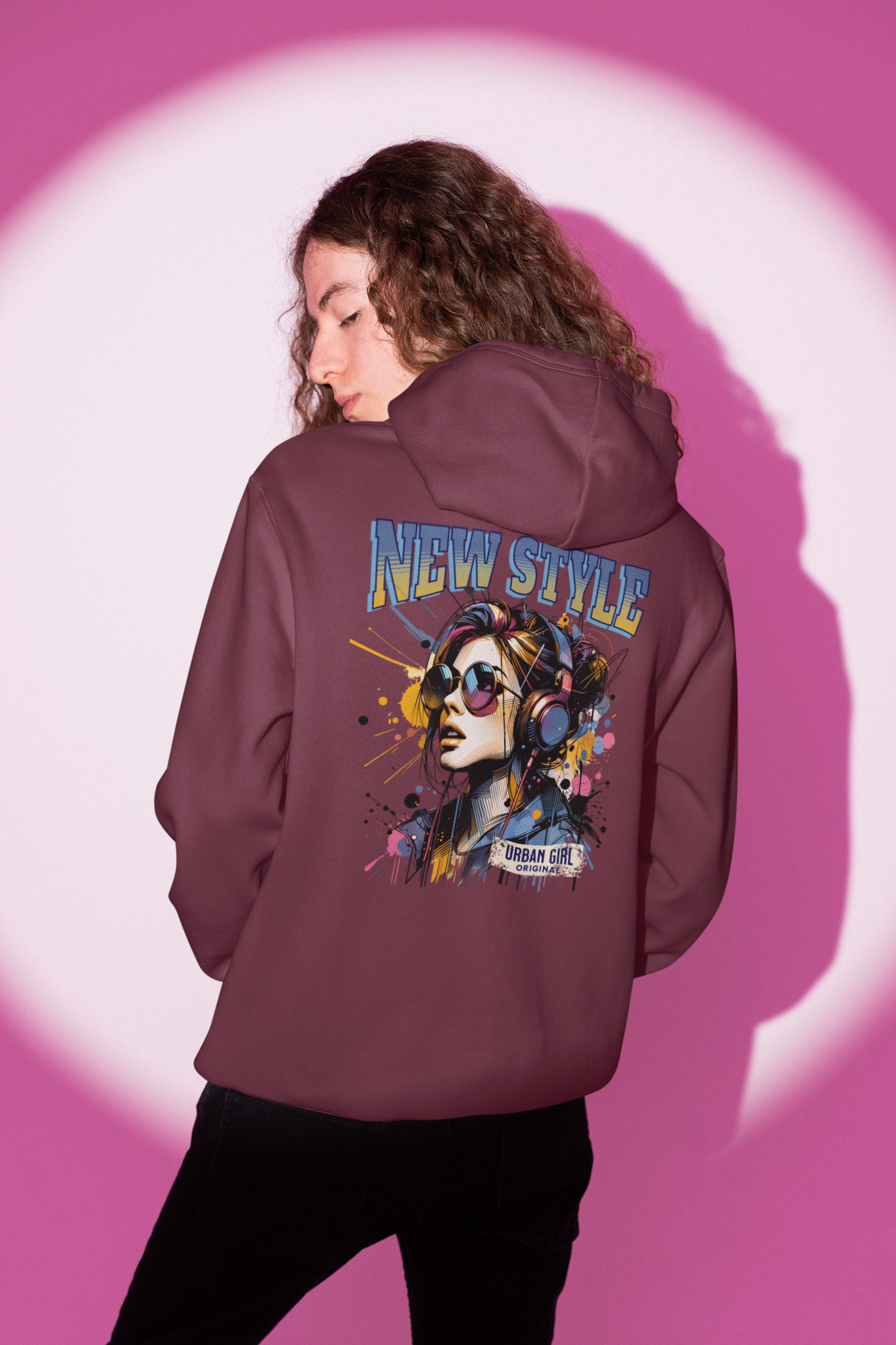 Stylish Girl Design Hoodie