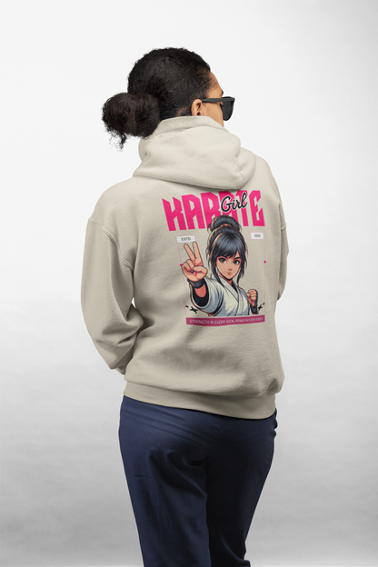 Karate Girl Hoodie Design