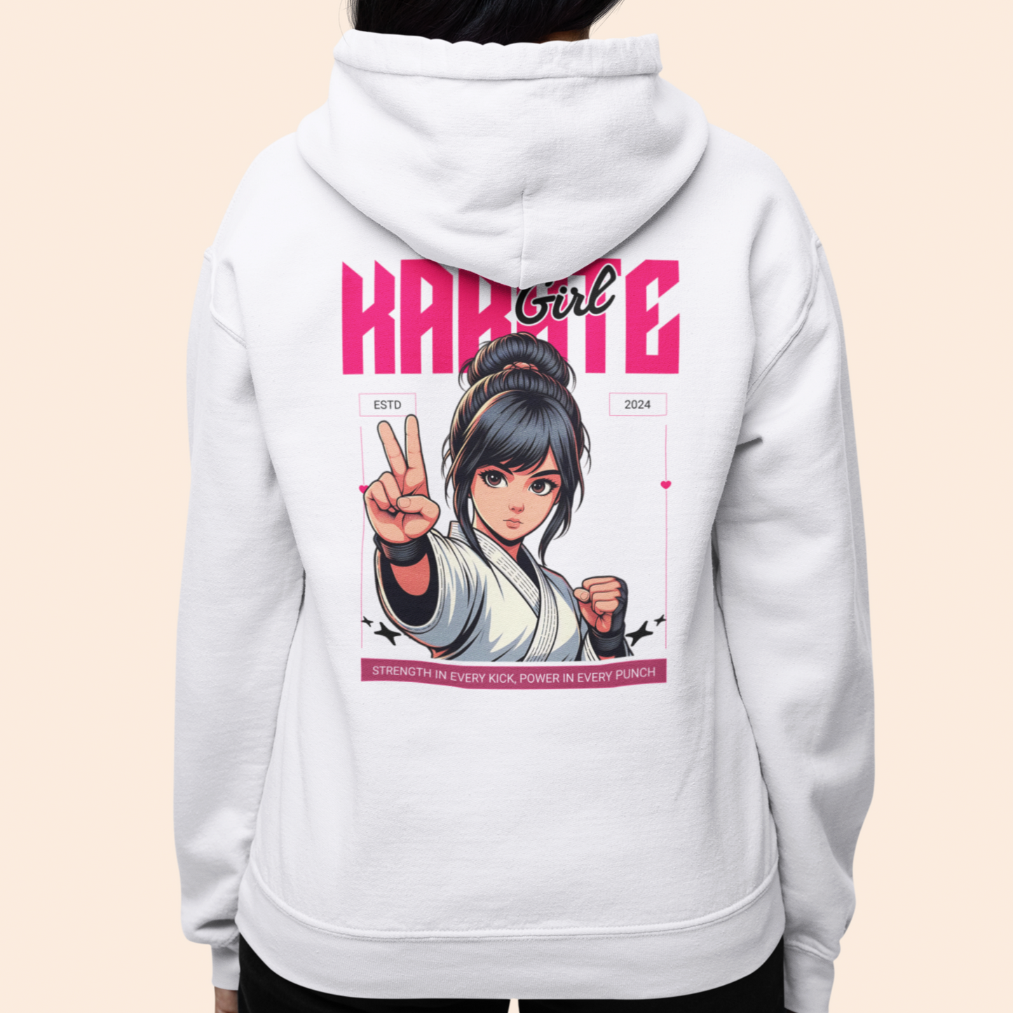Karate Girl Hoodie Design