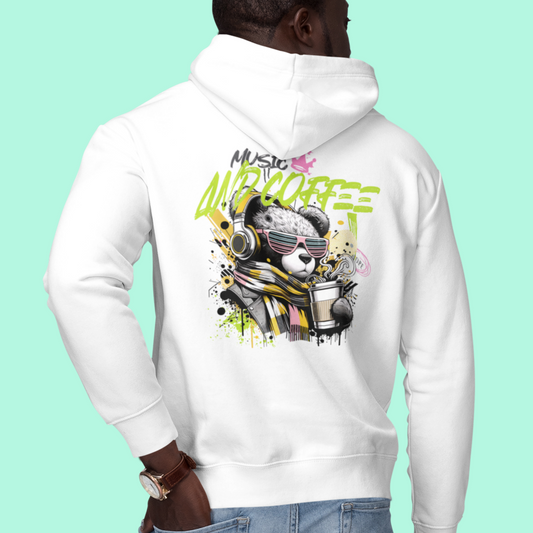 Music and Coffee Hoodie Design