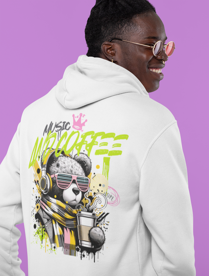 Music and Coffee Hoodie Design
