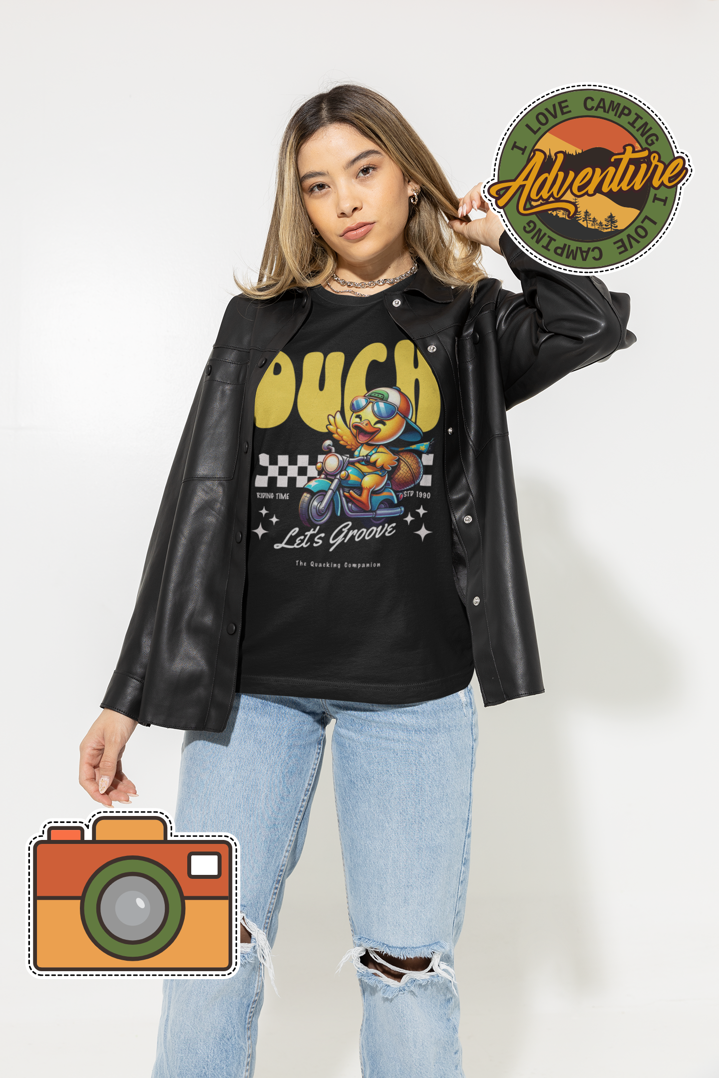 Duck Motorcycle T-Shirt