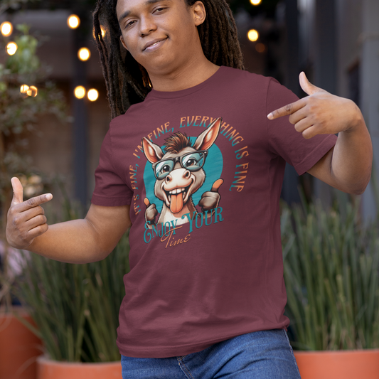 Donkey T-Shirt - Happy Donkey Design