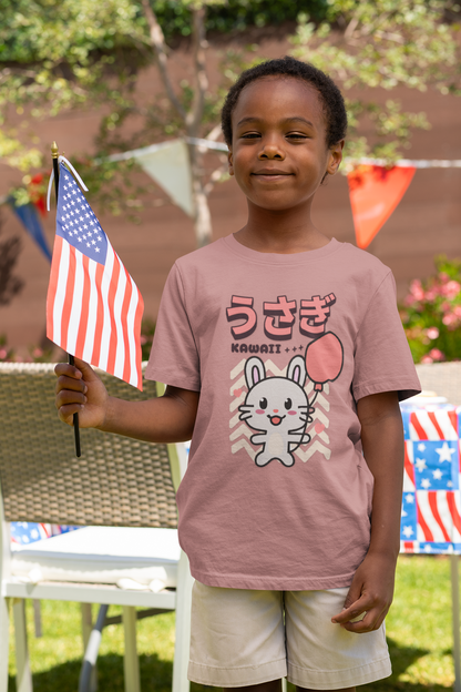 Kawaii Tee with Balloon Design - Youth