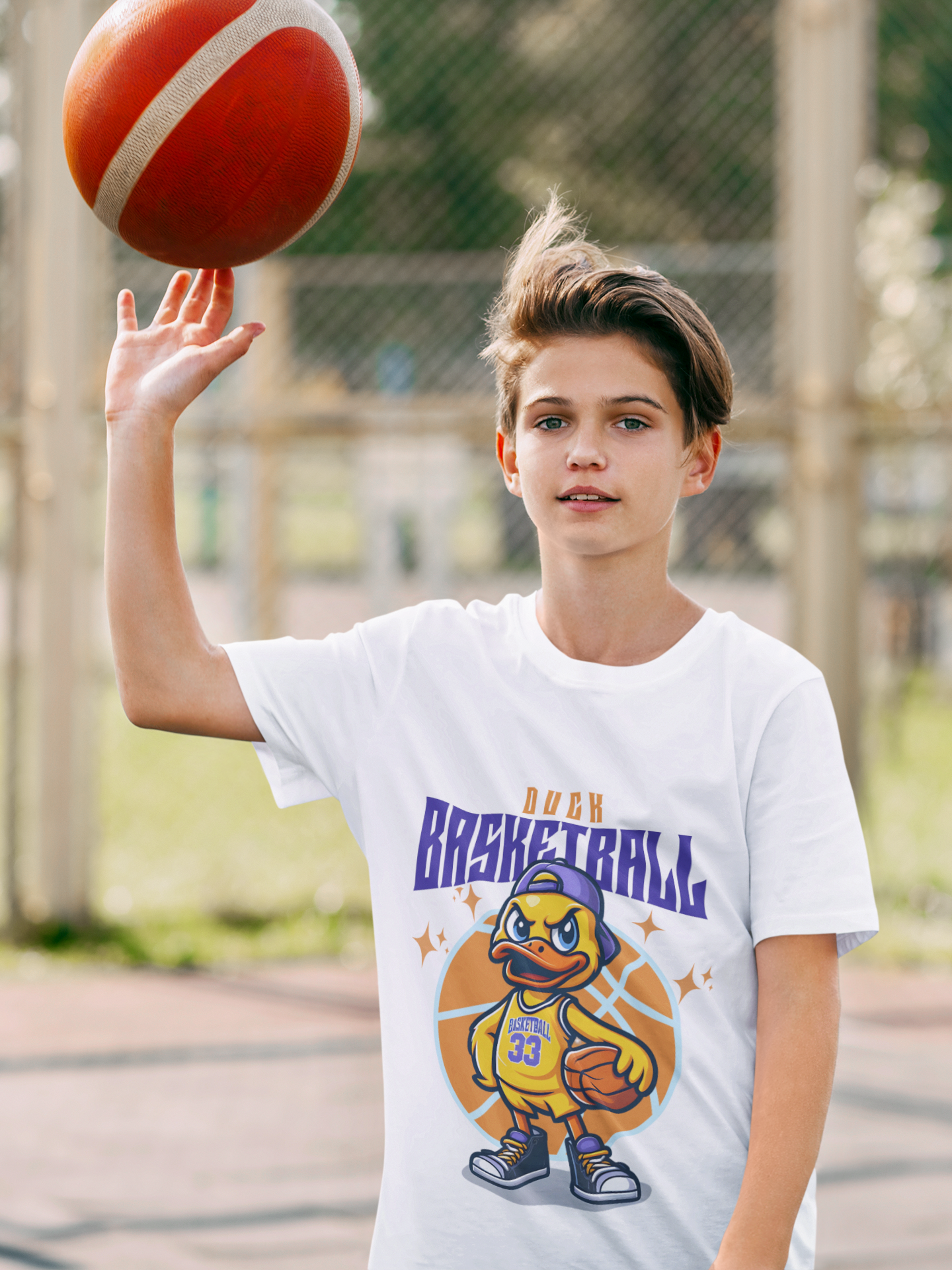 Duck Basketball Youth Tee