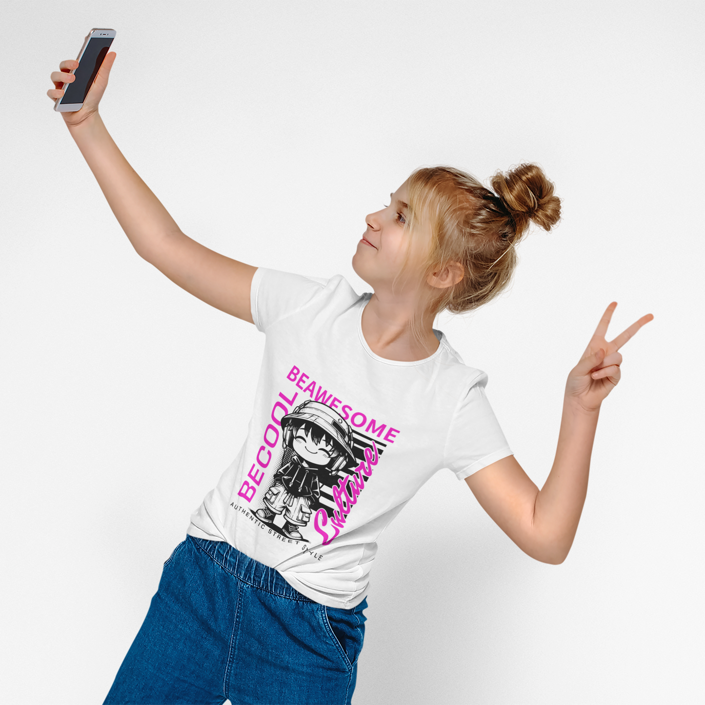Youth T-Shirt - Be Cool Be Awesome Design