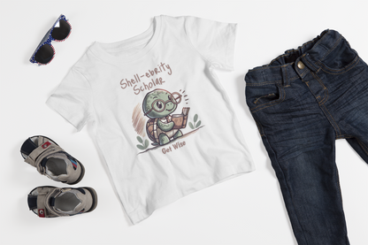 Turtle Youth Tee - Smart Turtle Reading Book