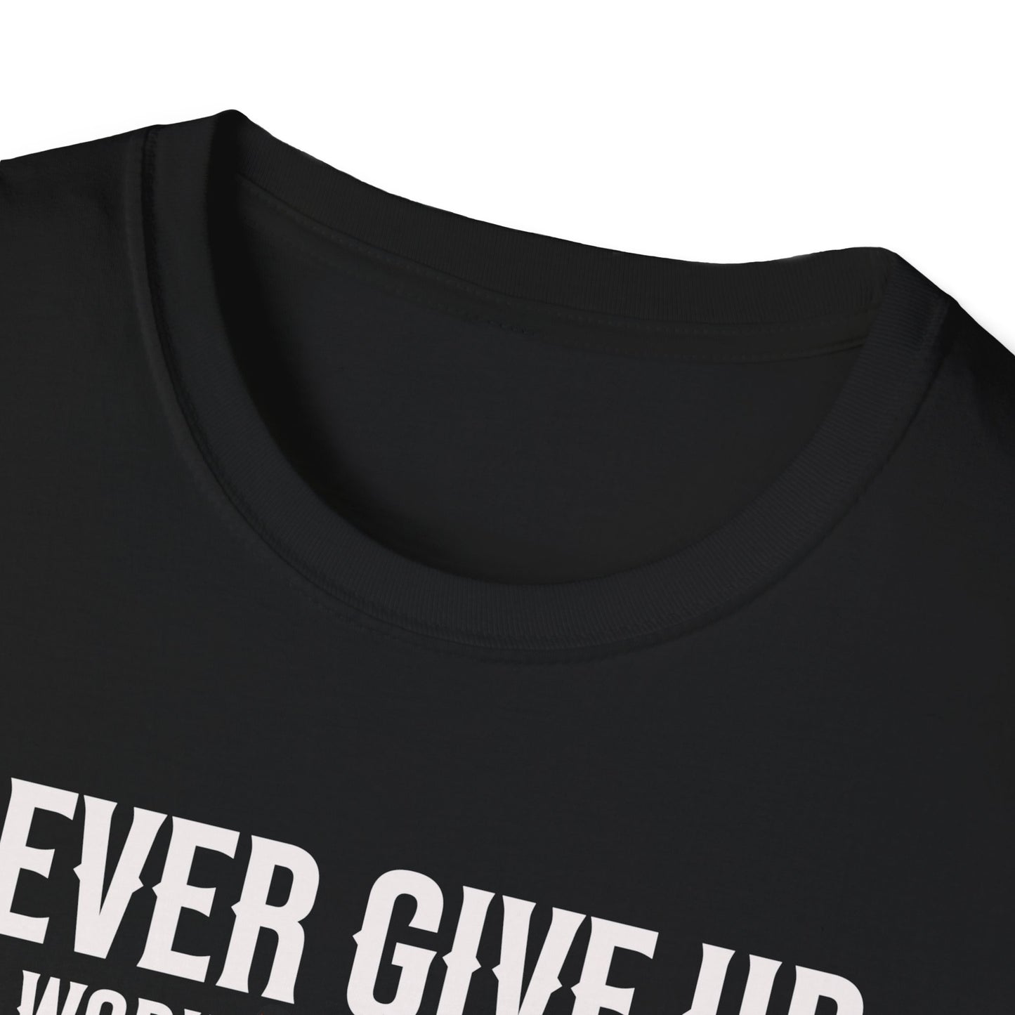 Tiger Workout Unisex - Never Give Up Motivation  T-Shirt