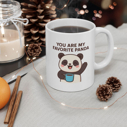 Coffee Mug - Cute Panda with Coffee Design