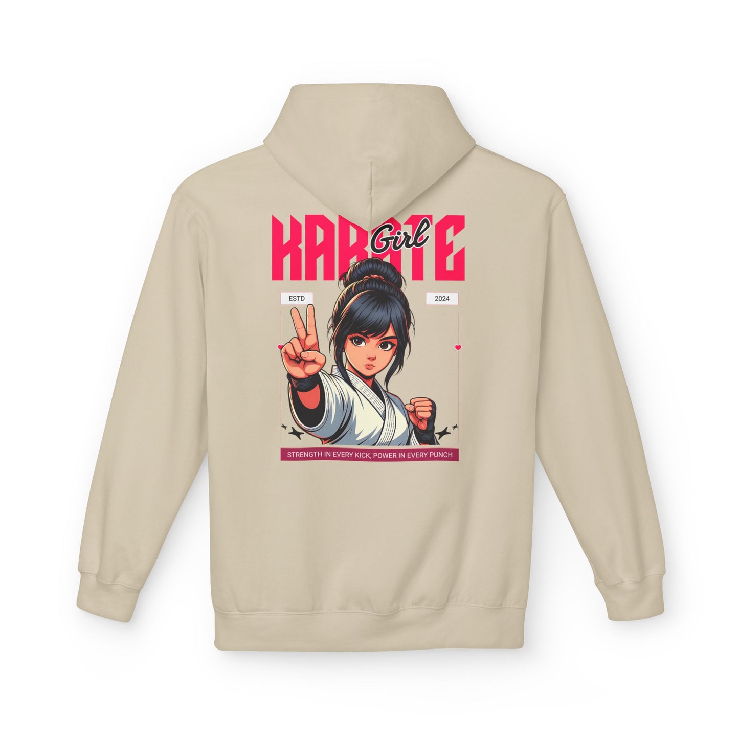 Karate Girl Hoodie Design