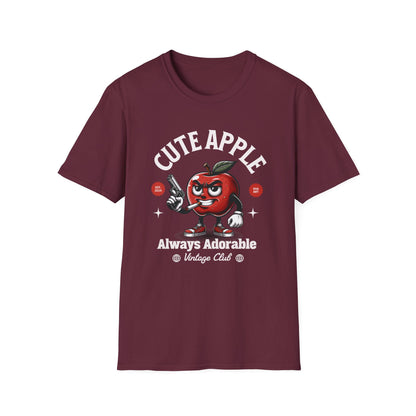 Cute Apple with Gun T-Shirt