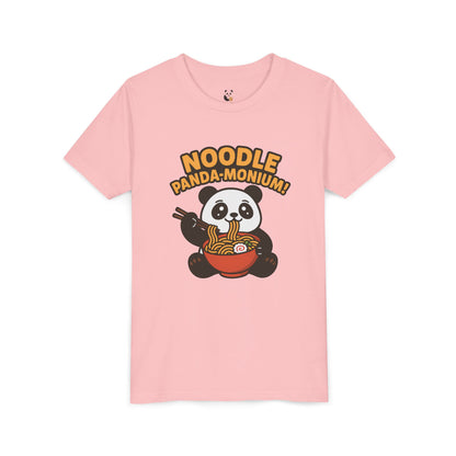 Kids Tee - Cute Panda Eating Noodle Design