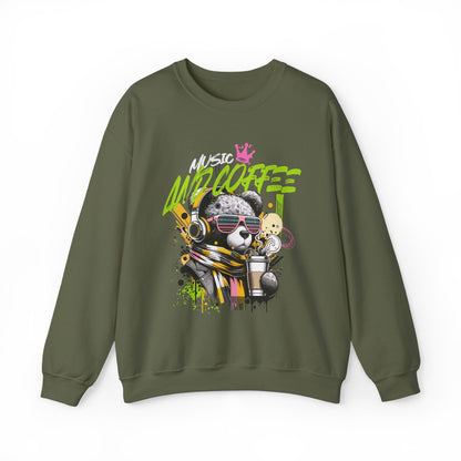 Coffee and Music Crewneck Sweatshirt