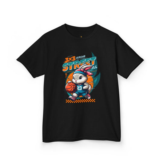 Kids Basketball Bunny Tee