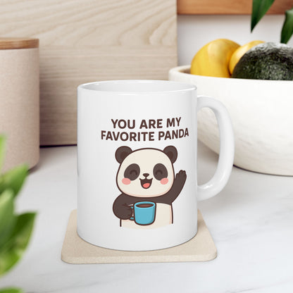 Coffee Mug - Cute Panda with Coffee Design