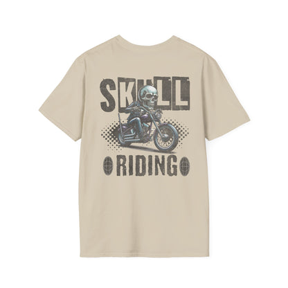 Skull Riding, Motorcycle Ride Unisex T-Shirt