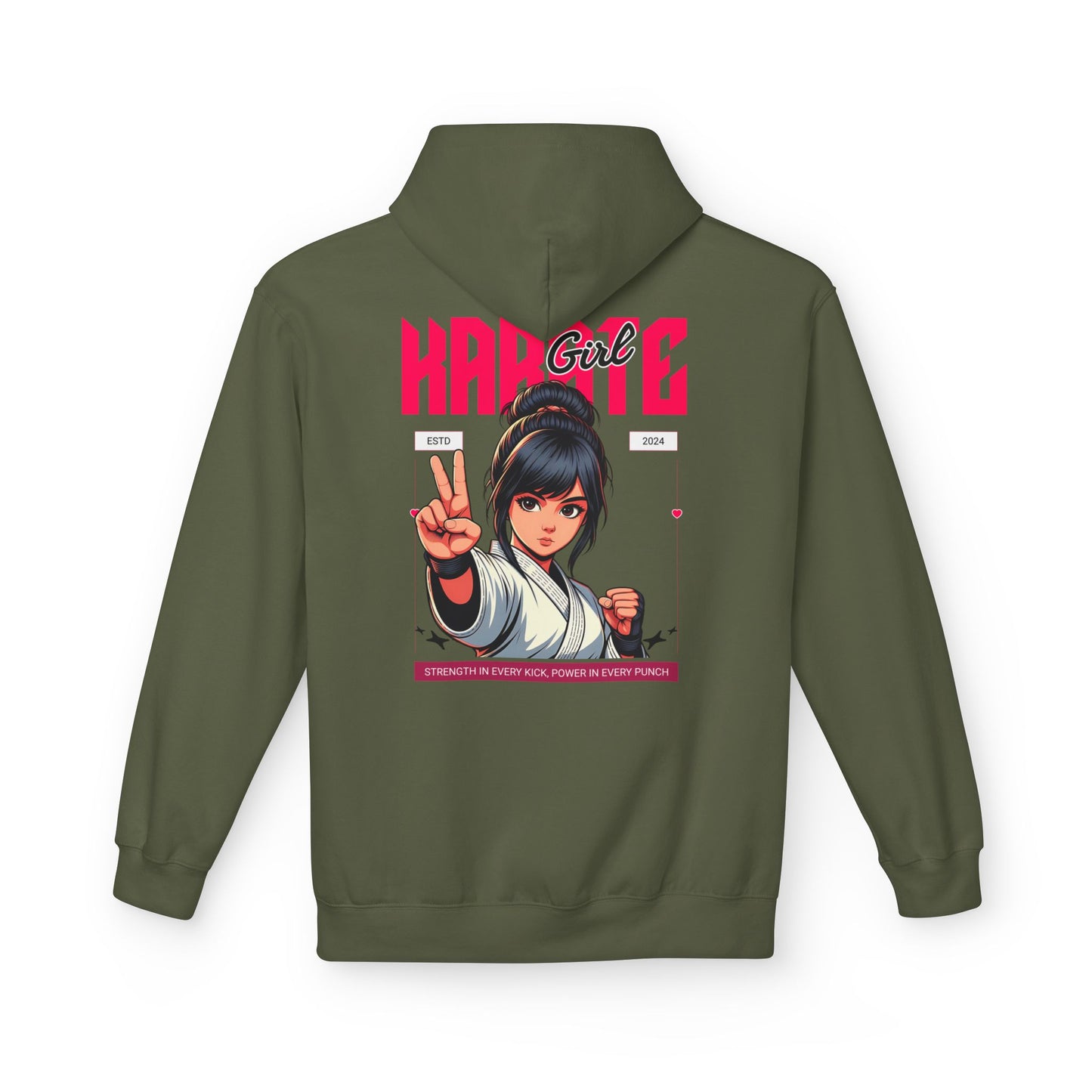 Karate Girl Hoodie Design