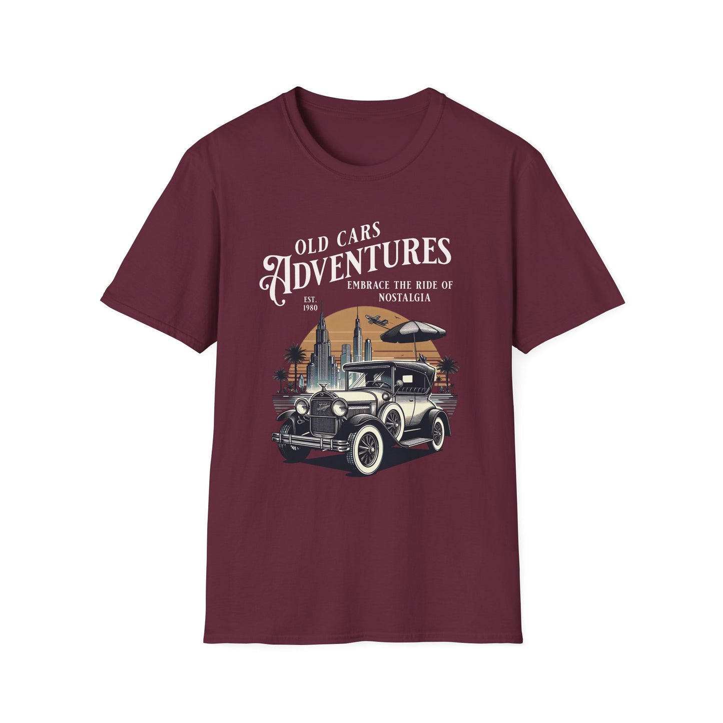 Old Cars Adventures Unisex T-Shirt