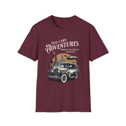 Old Cars Adventures Unisex T-Shirt