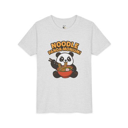 Kids Tee - Cute Panda Eating Noodle Design