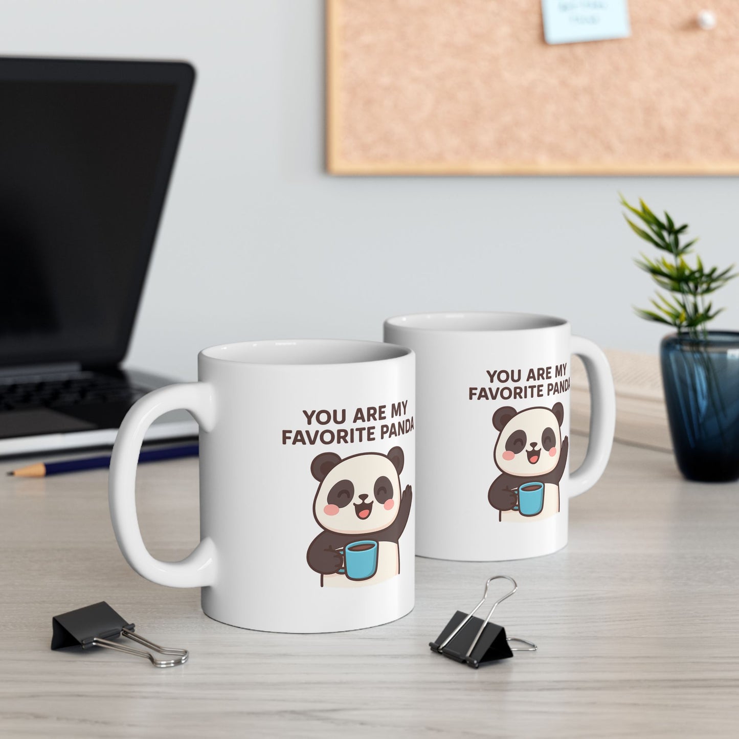 Coffee Mug - Cute Panda with Coffee Design