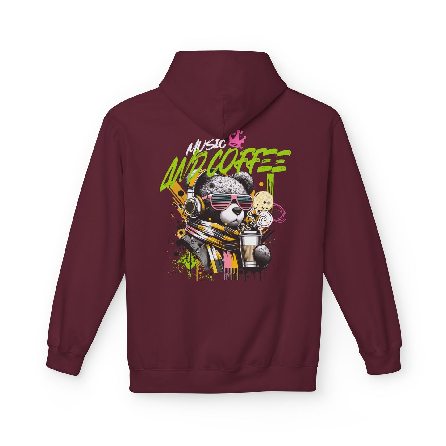 Music and Coffee Hoodie Design
