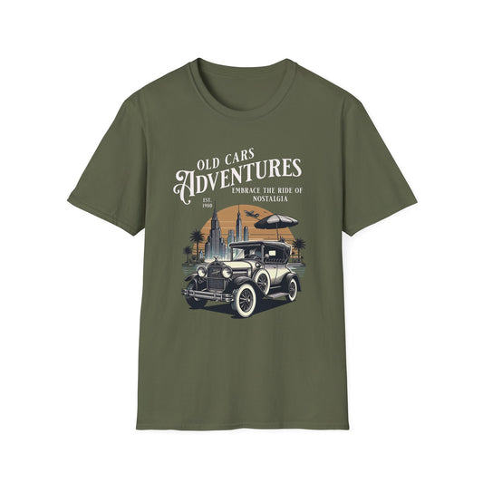 Old Cars Adventures Unisex T-Shirt