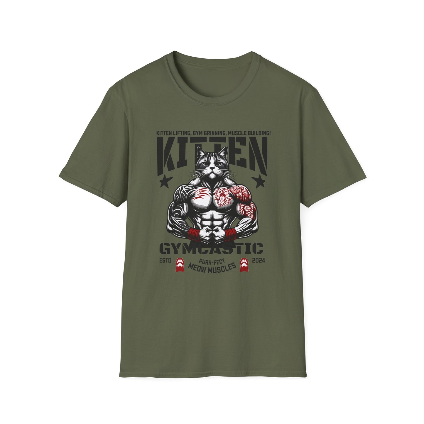 Cat Bodybuilding T-Shirt