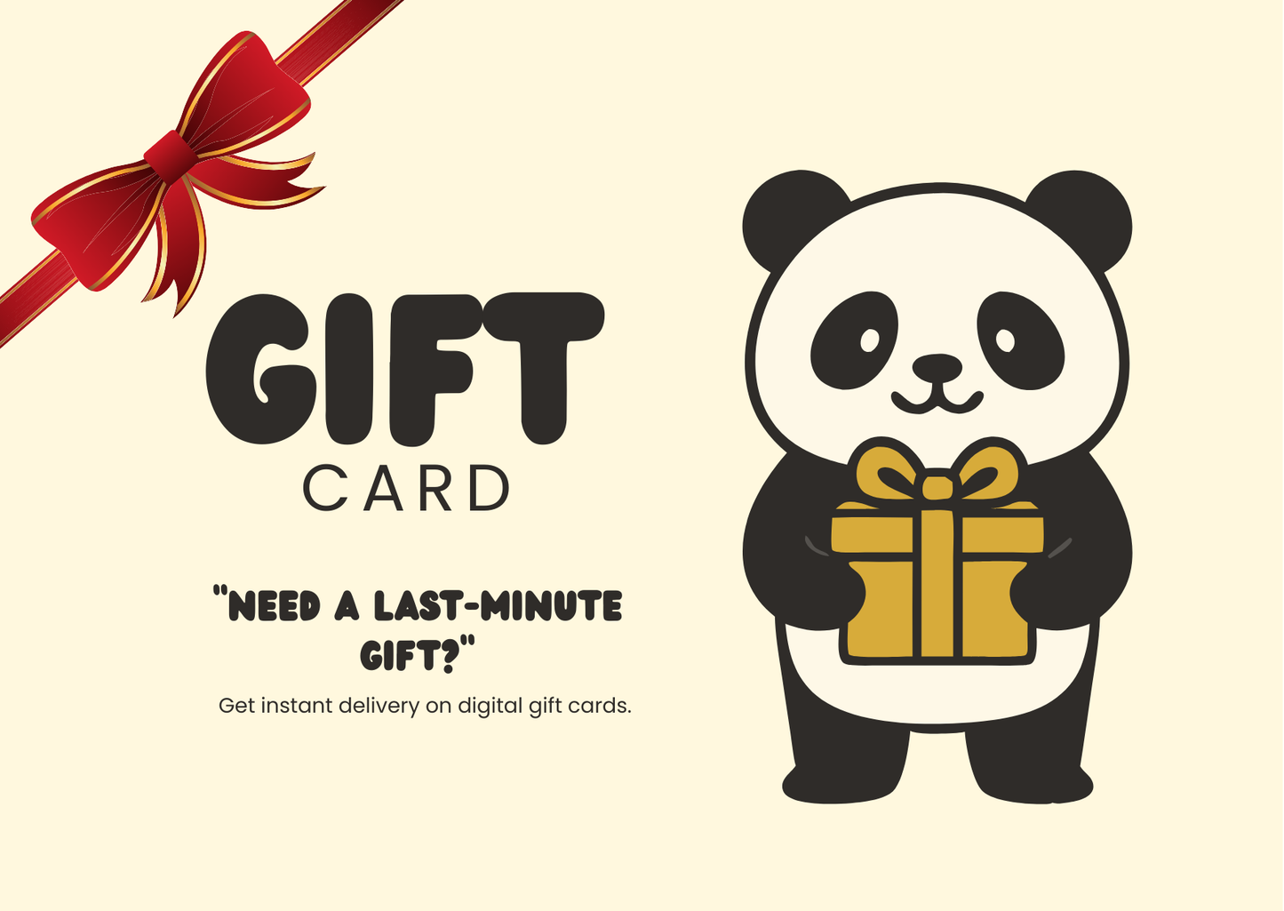 Panda gifts card